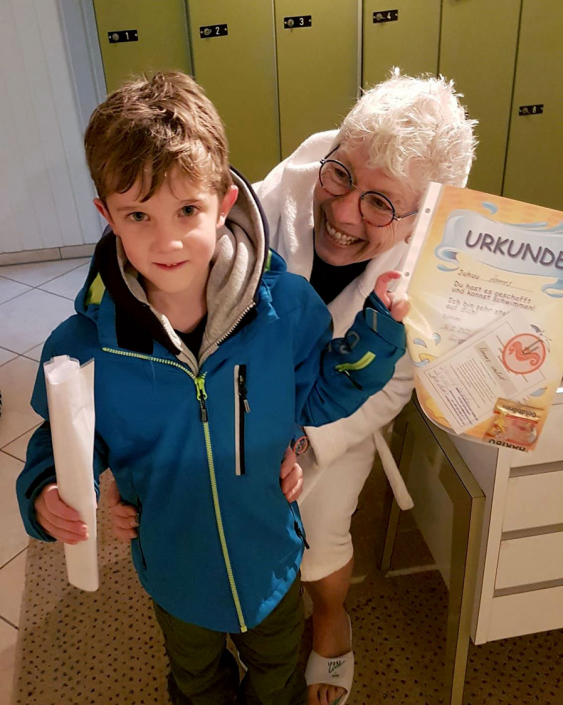 Urkunde für Kinder-Schwimmkurs